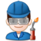 Man Factory Worker emoji on Samsung